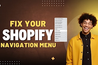 fix your shopify navigation menu and setup your shopify store