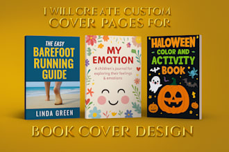 create custom covers pages for journals planners notebooks books for KDP