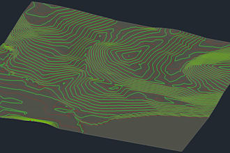create contour maps, 3d surfaces, isopache drawings and earthworks in civil3d