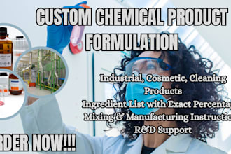 formulate a custom industrial or cosmetic chemical product for you