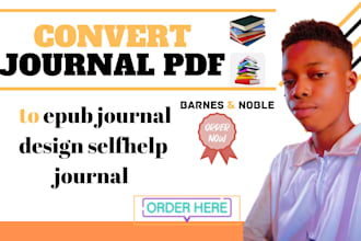 convert journal PDF to epub journal design selfhelp journal for amazon KDP