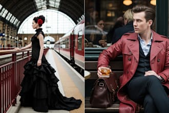 create stunning characters or fashion models using ai art