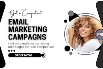 copywrite email for email marketing campaign, design mailchimp template, klaviyo