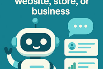 build a ai chatbot for your website, store, or business