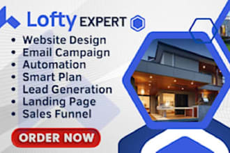 set up lofty crm lofty automation lofty workflow lofty integration idx website