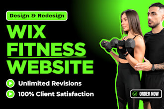 do wix fitness website, fitness website design and redesign with membership book