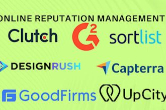 clutch sortlist g2 upcity gmb online reputation goodfirms designrush management