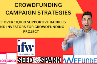 promote crowdfunding strategy for indiegogo wefunder and ifundwomen