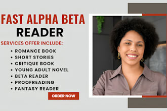 alpha beta read your manuscript, short story, critique book, romance beta reader