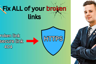 find all your broken links and redirect them