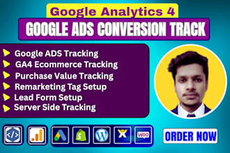 setup ga4, ecommerce conversion tracking by server side expert