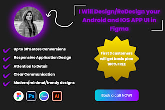design clean mobile app UI UX for ios and android