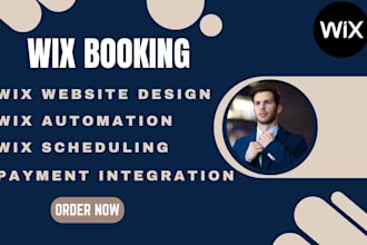 do wix booking, wix payment integration wix automation wix website development