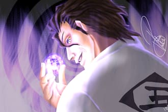 create custom anime illustrations for thumbnails