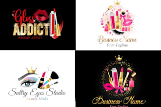 create luxury fashion minimal cosmetics professional beauty logo design