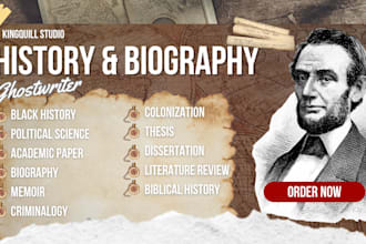 be history and biography ebook writer memoir black history academic ghostwriter