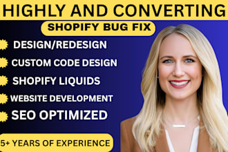 be your shopify expert for shopify custom code, shopify bug fix, liquid errors