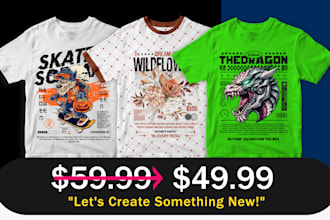 design trendy streetwear and vintage graphic tees