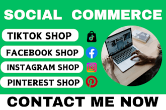 do social media marketing social commerce page setup facebook ads tiktok shop