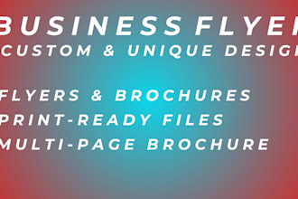 design custom brochure design and certificate with business flyers with canva
