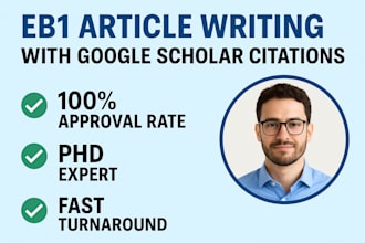 write eb1 visa articles media and increase google scholar citations