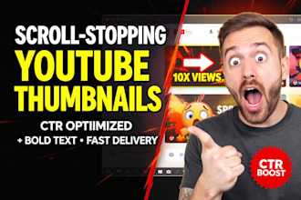 design viral youtube thumbnails that get views  and clicks