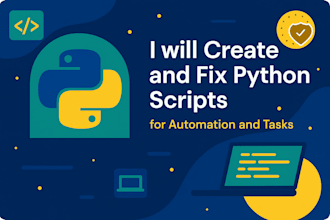 create and fix python scripts for automation and tasks