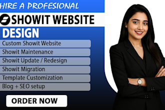 design showit website, customize showit template, update and redesign showit