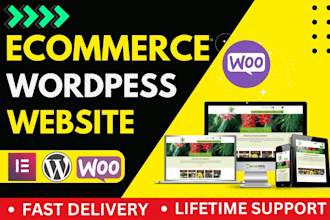 design an online store wordpress website with woocommerce