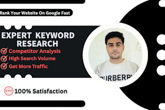 do keyword research to increase organic traffic