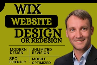 design or redesign your wix website, store, blog, or wix studio site