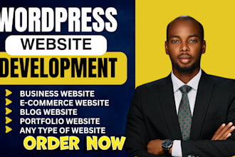 create wordpress website design or blog design on elementor pro bluehost godaddy