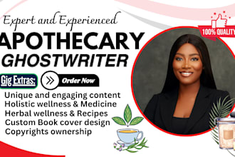 ghostwrite apothecary, holistic wellness, herbal, health and fitness ebook