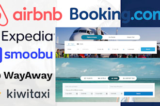 get a vacation rental website with airbnb booking expedia and smoobu setup