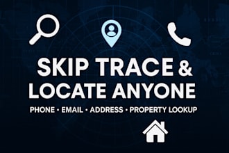 skip trace and find any individual with accurate contact info
