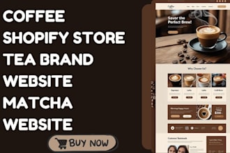 build private label coffee shopify store tea brand website matcha website