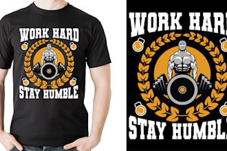 do a custom gym fitness workout t shirt