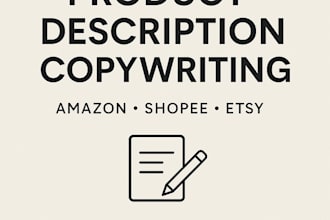 write persuasive product descriptions for amazon, shopee
