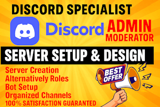 build custom discord server bot banner setup boost game promotion for streamers