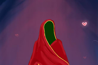 illustrate book cover magazine and children story book
