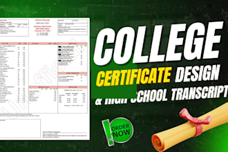 design college, unofficial transcript, ged certificate, college diploma