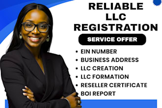 register or dissolve US llc, get ein, itin, boi, 501c3, sam gov compliance