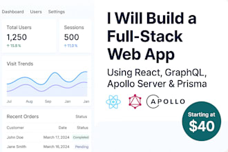 build a full stack web app using react, graphql, and prisma