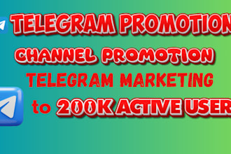 crypto telegram promotion, telegram marketing channel promotion to 200k users