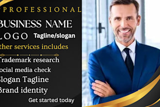create professional brand name logo design ,website design, business name