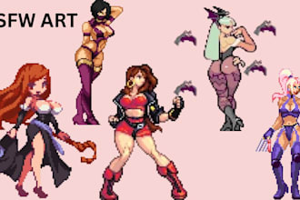 draw nsfw pixel art sprite character lewd animation game art 2d rpg maker