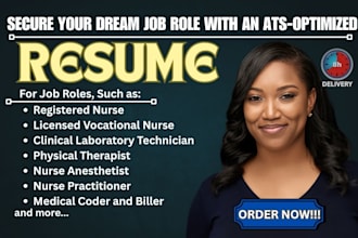 write healthcare resume, informatics, anesthetist, registered nurse, midwife cv