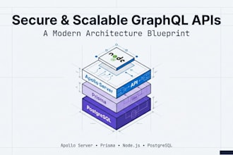 build secure and advanced graphql API using apollo server, prisma