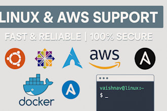 fix any linux server issue or set up your AWS cloud instance