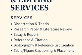 do writing and editing services